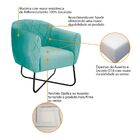 Kit 02 Poltronas Grazi Base X Preta Suede - Doce Sonho Móveis