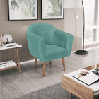 Kit 02 Poltronas Grazi Pés Palito Linho - Doce Sonho Móveis -