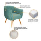 Kit 02 Poltronas Grazi Pés Palito Linho - Doce Sonho Móveis -