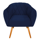 Kit 02 Poltronas Grazi Pés Palito Suede - Amarena Móveis - Az