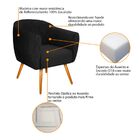 Kit 02 Poltronas Grazi Pés Palito Suede - Amarena Móveis - Pr