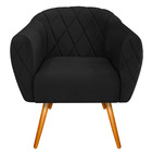 Kit 02 Poltronas Grazi Pés Palito Suede - Amarena Móveis - Pr