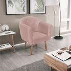 Kit 02 Poltronas Grazi Pés Palito Suede - Amarena Móveis - Ro