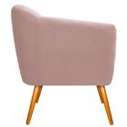 Kit 02 Poltronas Grazi Pés Palito Suede - Amarena Móveis - Ro