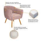 Kit 02 Poltronas Grazi Pés Palito Suede - Amarena Móveis - Ro