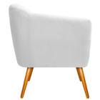 Kit 02 Poltronas Grazi Pés Palito Suede - Doce Sonho Móveis -