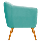 Kit 02 Poltronas Grazi Pés Palito Suede - Doce Sonho Móveis -