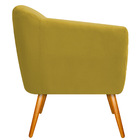 Kit 02 Poltronas Grazi Pés Palito Suede - Doce Sonho Móveis -