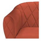 Kit 02 Poltronas Helena Base Giratória De Madeira Suede Terra