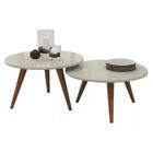 Kit 02 Poltronas Isadora Corano E Mesas De Centro Sara Ft Mil