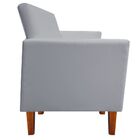 Kit 02 Poltronas Jade Corino Cinza Pes Chanfrado Castanho  M1