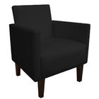 Kit 02 Poltronas Jade Corino Preto Pes Chanfrado Tabaco  M11