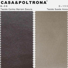 Kit 02 Poltronas Jade Pés Palito Corano Marrom Escuro/suede A