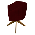 Kit 02 Poltronas Julia Decoração Base Giratória Salão Clinica