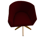 Kit 02 Poltronas Julia Decoração Base Giratória Salão Clinica