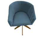 Kit 02 Poltronas Julia Decoração Base Giratória Salão Clinica