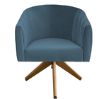 Kit 02 Poltronas Julia Decoração Base Giratória Salão Clinica