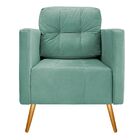 Kit 02 Poltronas Juliete Pés Palito Linho - Doce Sonho Móveis