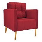 Kit 02 Poltronas Juliete Pés Palito Suede - Doce Sonho Móveis