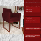 Kit 02 Poltronas Klara Para Sala Base Ferro Bronze Suede - Es