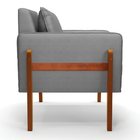 Kit 02 Poltronas Lana Veludo Luxo Base De Madeira - D'rossi -