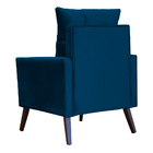 Kit 02 Poltronas Ligia Luxo Veludo Cores - Ds Estofados - Azu