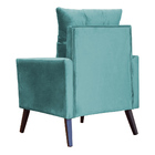 Kit 02 Poltronas Ligia Luxo Veludo Cores - Ds Estofados - Azu