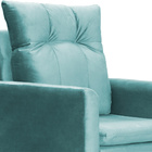 Kit 02 Poltronas Ligia Luxo Veludo Cores - Ds Estofados - Azu