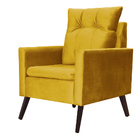 Kit 02 Poltronas Ligia Luxo Veludo Cores - Ds Estofados - Mos