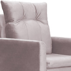 Kit 02 Poltronas Ligia Luxo Veludo Cores - Ds Estofados - Rosê