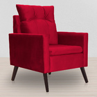 Kit 02 Poltronas Ligia Luxo Veludo Cores - Ds Estofados - Ver