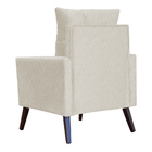 Kit 02 Poltronas Ligia Para Sala Linho Cores - Ds Estofados -