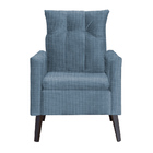 Kit 02 Poltronas Ligia Para Sala Linho Cores - Ds Estofados -