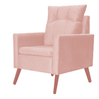 Kit 02 Poltronas Ligia Requinte Veludo Cores - Ds Estofados -