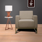 Kit 02 Poltronas Lilly Base De Metal Dourada Suede Escolha Su