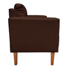 Kit 02 Poltronas Lívia Corino Marrom Pés Chanfrado D'rossi