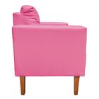 Kit 02 Poltronas Lívia Corino Pink Pés Chanfrado D'rossi