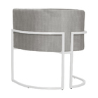 Kit 02 Poltronas Luana Base Branca Linho Cores - Ds Estofados