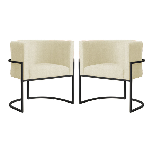 Kit 02 Poltronas Luana Base Preta Suede Cores - Ds Estofados