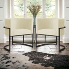 Kit 02 Poltronas Luana Base Preta Suede Cores - Ds Estofados