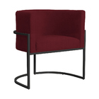 Kit 02 Poltronas Luana Base Preta Suede Cores - Ds Estofados