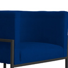 Kit 02 Poltronas Luana Base Preta Suede Cores - Ds Estofados