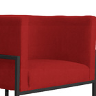 Kit 02 Poltronas Luana Base Preta Suede Cores - Ds Estofados