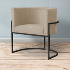 Kit 02 Poltronas Luana Base Preta Suede Cores - Ds Estofados