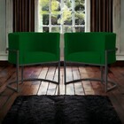 Kit 02 Poltronas Luana Base Preta Suede Cores - Ds Estofados