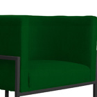 Kit 02 Poltronas Luana Base Preta Suede Cores - Ds Estofados