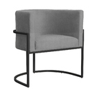 Kit 02 Poltronas Luana Base Preta Suede Cores - Ds Estofados