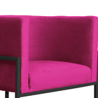 Kit 02 Poltronas Luana Base Preta Veludo Cores - Ds Estofados