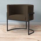 Kit 02 Poltronas Luana Base Preta Veludo Cores - Ds Estofados