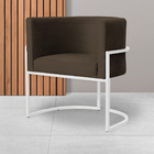 Kit 02 Poltronas Luana Luxo Base Branca Veludo Cores - Ds Est